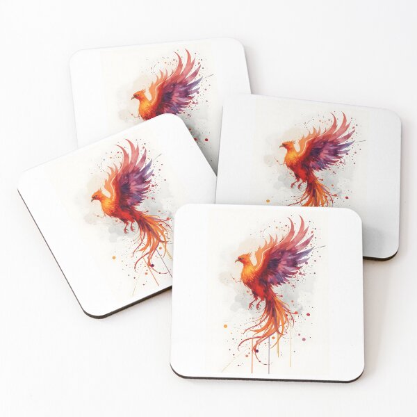 Item preview, Fenix acuarela arcoíris , Criatura mítica, Animal de fantasía designed and sold by The Dream Lab.