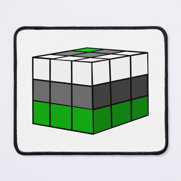Item preview, Rubik Greyromantic Pride Flag Cube designed and sold by HarveyHandcraftsandDesigns.