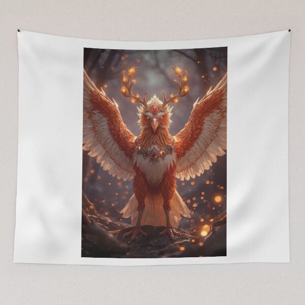 Item preview, king Phoenix, Mythical creature, Fantasy animal designed and sold by The Dream Lab.