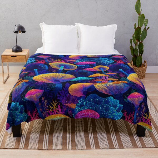 Item preview, Alien Mushrooms Retro Psychedelics Style Pattern designed and sold by SecretDicer.