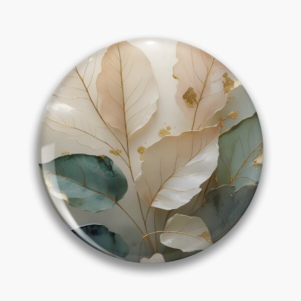 Item preview, Golden Veins – Abstract Botanical Luxury Art designed and sold by PICTOBUDDY73.