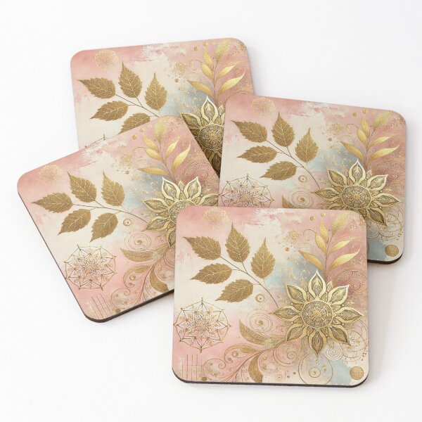 Item preview, Blush Mandala Bloom Abstract Art Collection designed and sold by Dream Bloom Gallery.