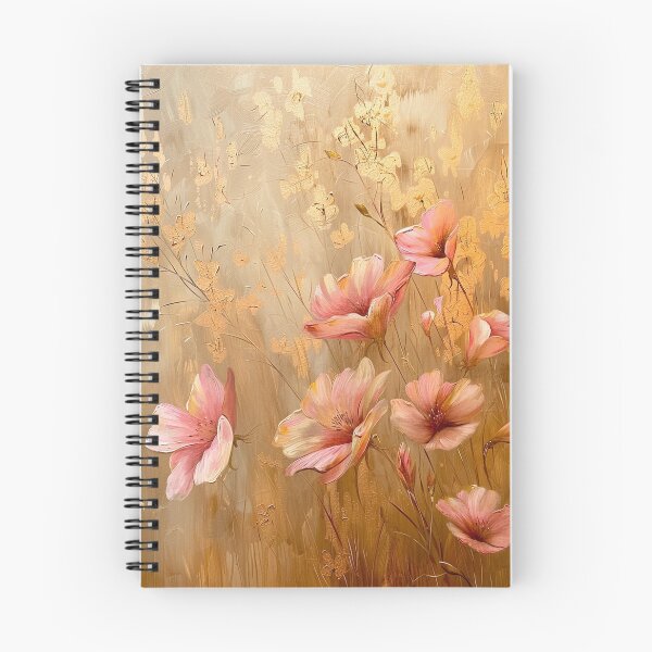 Item preview, Elegant Golden Floral with Pink Petals designed and sold by AITuneSphere.