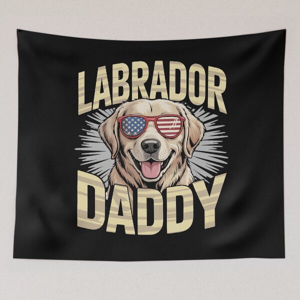 Item preview, Labrador Dad USA Flag Dog Lover for Father’s Day designed and sold by BakeryDozen.