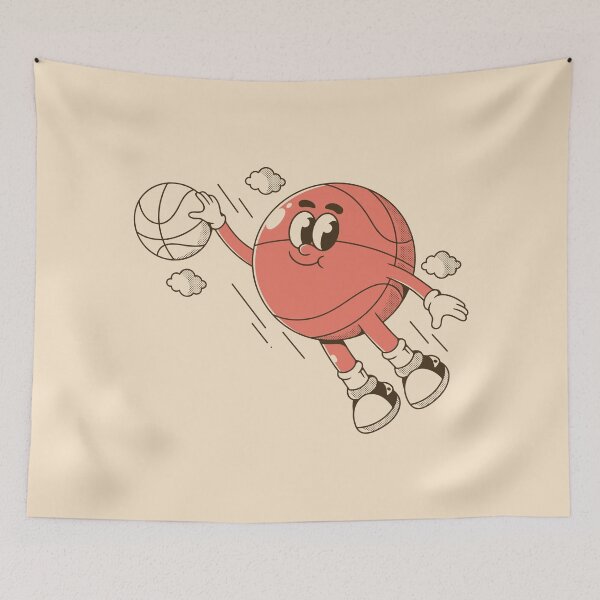 Item preview, Funny Slam Dunk Basketball Cartoon Character Design designed and sold by adipra.