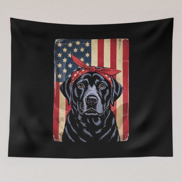 Item preview, Labrador Retriever Patriotic 4th of July designed and sold by BakeryDozen.