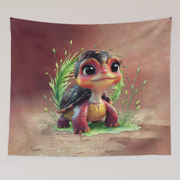 Item preview, A look full of charm and adventure, the cute turtle. designed and sold by nicky2342.