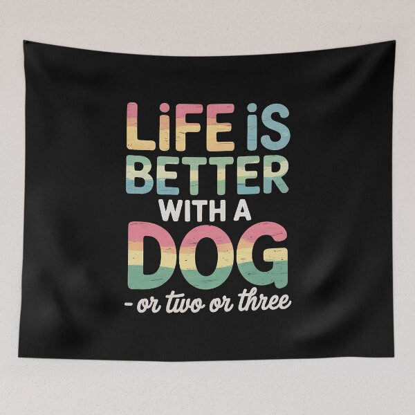 Item preview, Life Is Better With A Dog Or Two Three Tie Dye Mother's Day designed and sold by BakeryDozen.