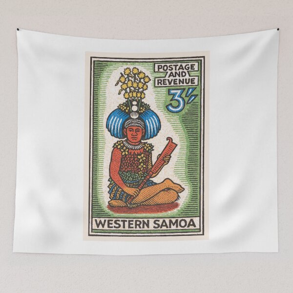 Item preview, Western Samoa Stamp Poster designed and sold by retrographics.