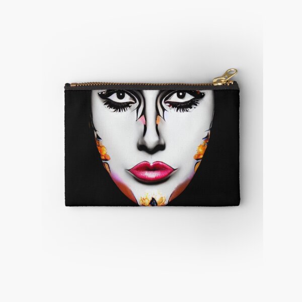Item preview, Floral Glam Mask – Surreal Beauty in Contrast designed and sold by Imprintmarket.