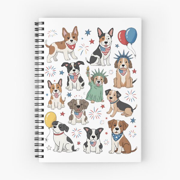Item preview, Patriotic Dogs 4th of July Cute USA Dog Independence Day designed and sold by BakeryDozen.