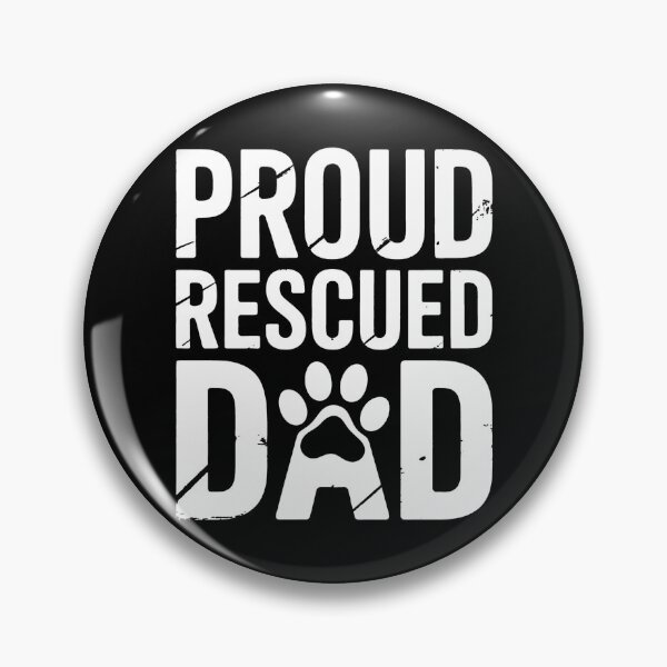 Item preview, Proud Rescue Dad - Vintage Retro Mens Dog Lover designed and sold by BakeryDozen.