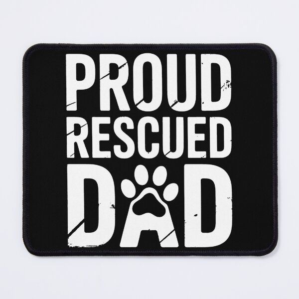 Item preview, Proud Rescue Dad - Vintage Retro Mens Dog Lover designed and sold by BakeryDozen.