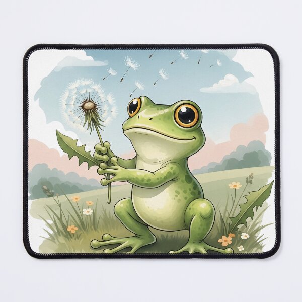 Item preview, Little Frog with Dandelion | Tiny Joy designed and sold by bangsy.