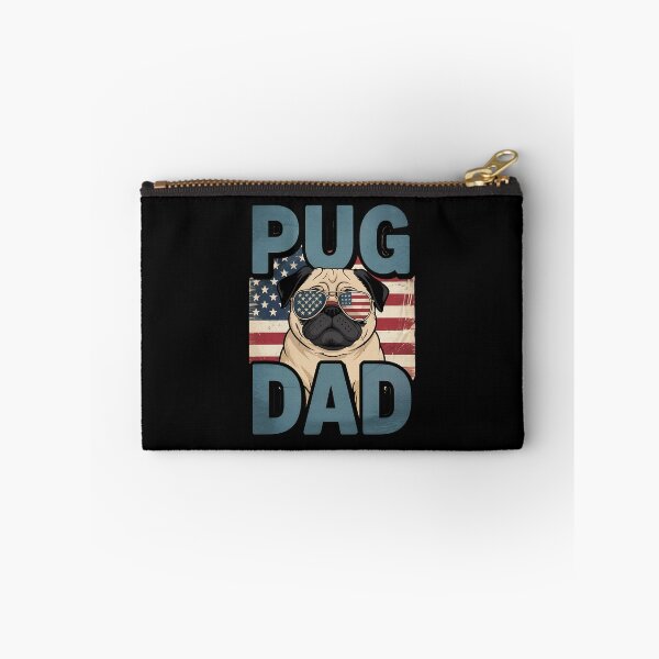 Item preview, Pug Dad Dog Fathers Day Patriotic pug Dad Dog USA Flag designed and sold by BakeryDozen.