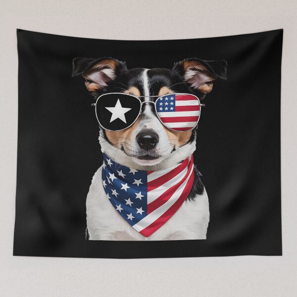 Item preview, Rat Terrier Dog 4th Of July American Independence Day Owner designed and sold by BakeryDozen.