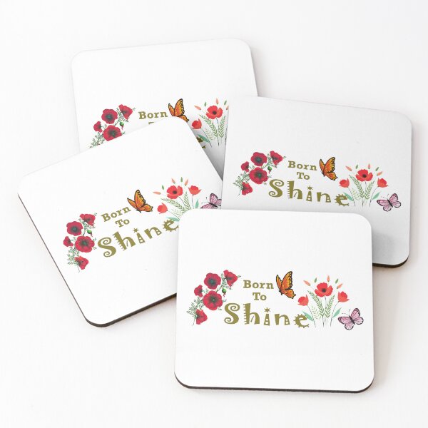 Item preview, Nature inspired poppy flower with butterflies design. designed and sold by High Octane .