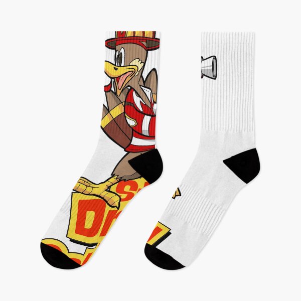 Item preview, stop  drop and gobble, Funny Thanksgiving Turkey Firefighter Cartoon Character Illustration designed and sold by StairheadStore.