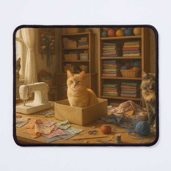 Item preview, Cats in the Quilt Room – Cozy Chaos Puzzle designed and sold by TimKirchgessner.