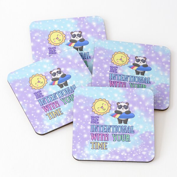 Item preview, Be Intentional With Your Time – Surfing Panda Design designed and sold by MagicContOasis.