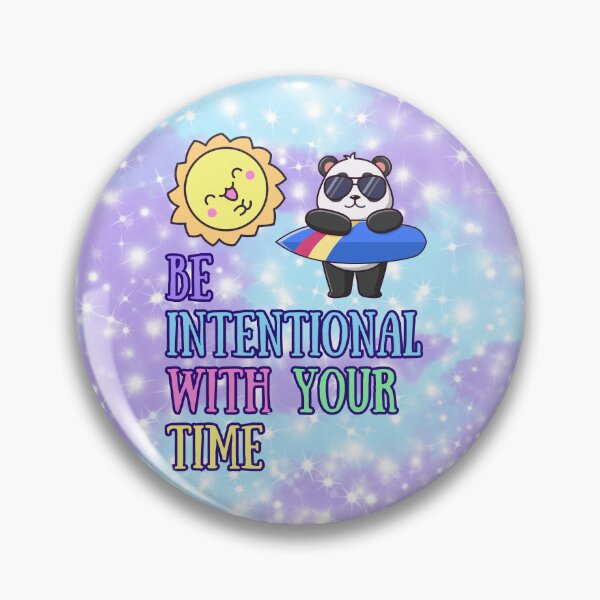 Item preview, Be Intentional With Your Time – Surfing Panda Design designed and sold by MagicContOasis.