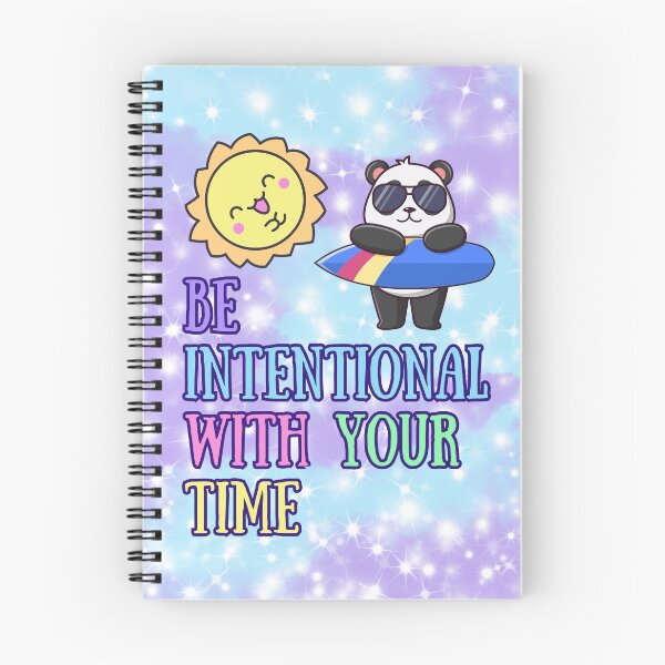 Item preview, Be Intentional With Your Time – Surfing Panda Design designed and sold by MagicContOasis.