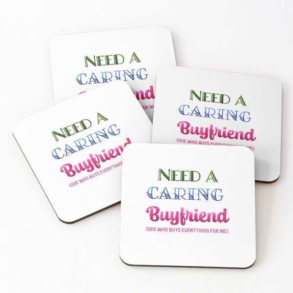 Item preview, Need a Caring Buyfriend – Funny Glitter Quote for Shopping Queens designed and sold by NEXARZ.