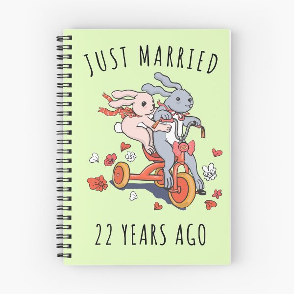 Item preview, Just Married 22 Years Ago - 22nd Anniversary Couple Bunnies Tee, Phone Cases And Other Gifts designed and sold by MemWear.