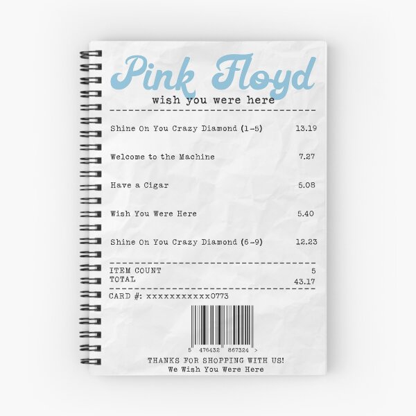 Item preview, Pink Floyd Album Receipt Art designed and sold by bellagobrrr.