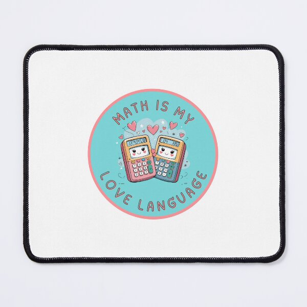 Item preview, Math Is My Love Language – Cute Calculator Sticker designed and sold by saachigulati13.