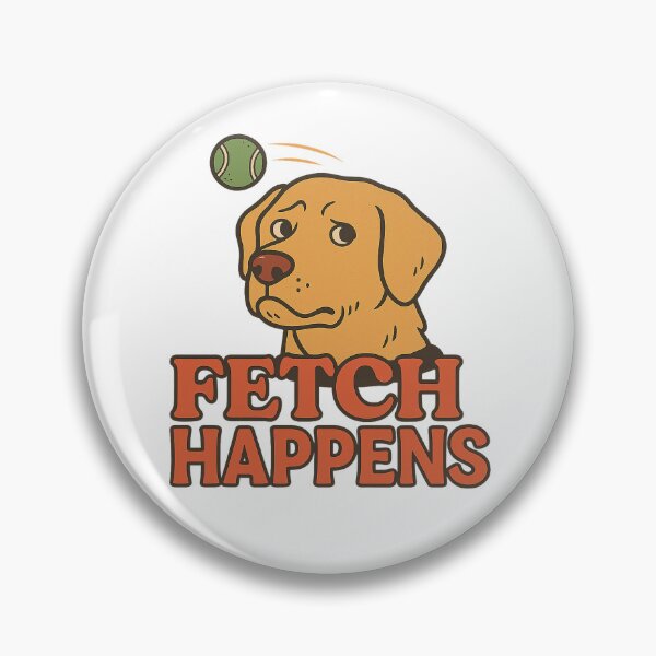 Item preview, Fetch Happens – Funny Retro Dog Design with Tennis Ball Twist designed and sold by Domci.