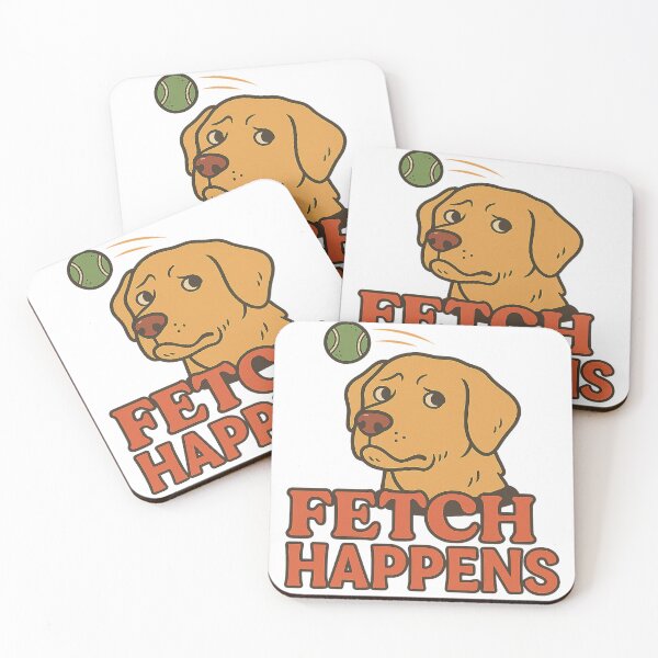 Item preview, Fetch Happens – Funny Retro Dog Design with Tennis Ball Twist designed and sold by Domci.