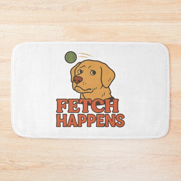 Item preview, Fetch Happens – Funny Retro Dog Design with Tennis Ball Twist designed and sold by Domci.
