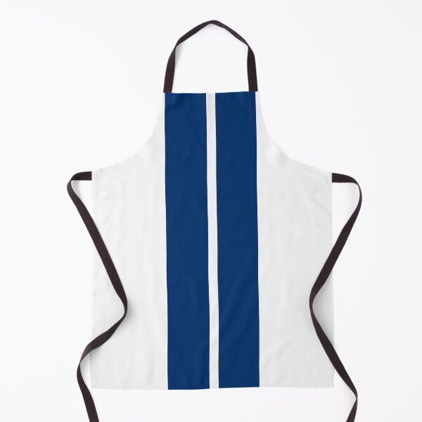 Item preview, Dual Racing Stripes - Small Gap (Guardsman Blue on White) designed and sold by Racing Stripes Only.