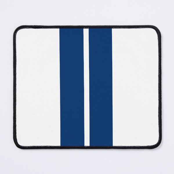 Item preview, Dual Racing Stripes - Small Gap (Guardsman Blue on White) designed and sold by Racing Stripes Only.