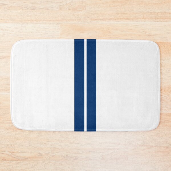 Item preview, Dual Racing Stripes - Small Gap (Guardsman Blue on White) designed and sold by Racing Stripes Only.