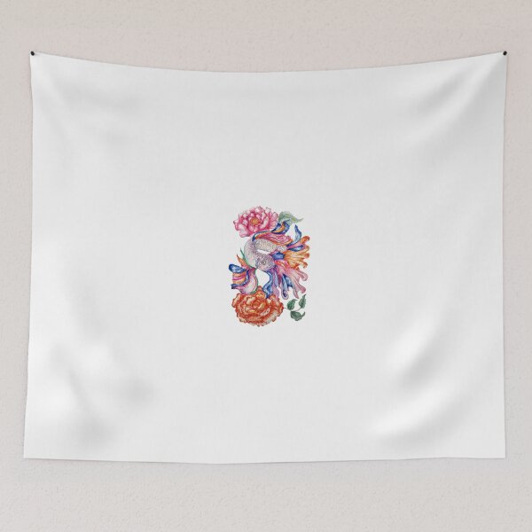 Item preview, Fantasy Betta Fish and Flowers designed and sold by Umami-Kook.
