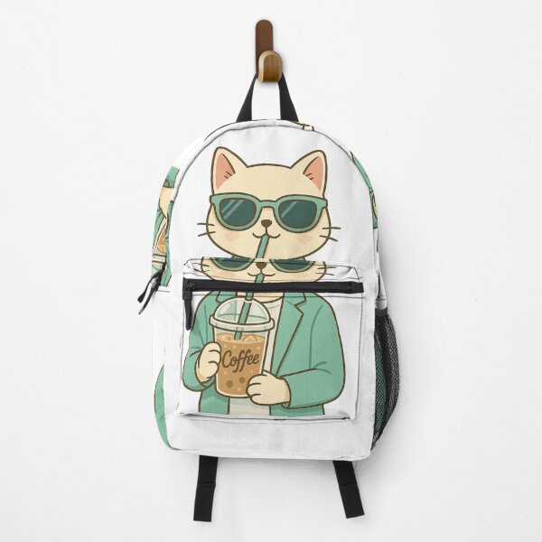Item preview, Cool Cat Drinking Iced Coffee designed and sold by rachada99.