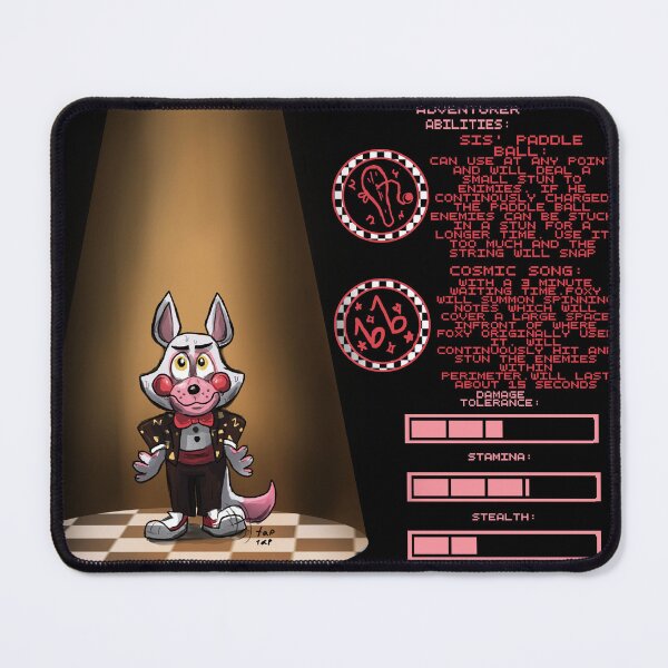 Item preview, Toy Foxy FNAF World Foxy.exe Character Survivor Sheet designed and sold by henwardhyckle.