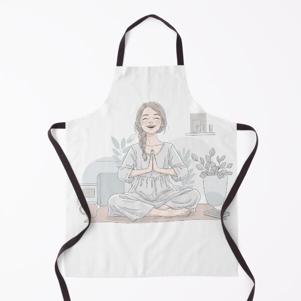 Item preview, Happy girl in lotus position designed and sold by DropRomance.
