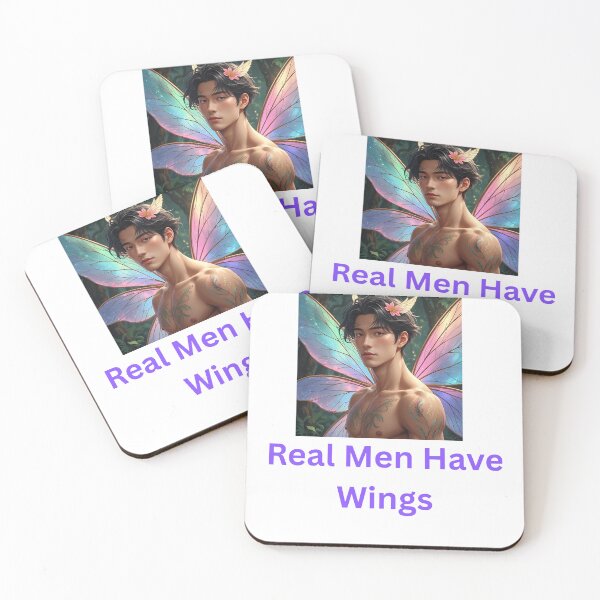 Item preview, Real Men Have Wings - Fantasy Romance Standards designed and sold by LawrenceDesigns.