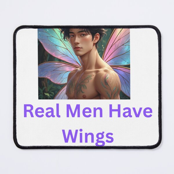 Item preview, Real Men Have Wings - Fantasy Romance Standards designed and sold by LawrenceDesigns.
