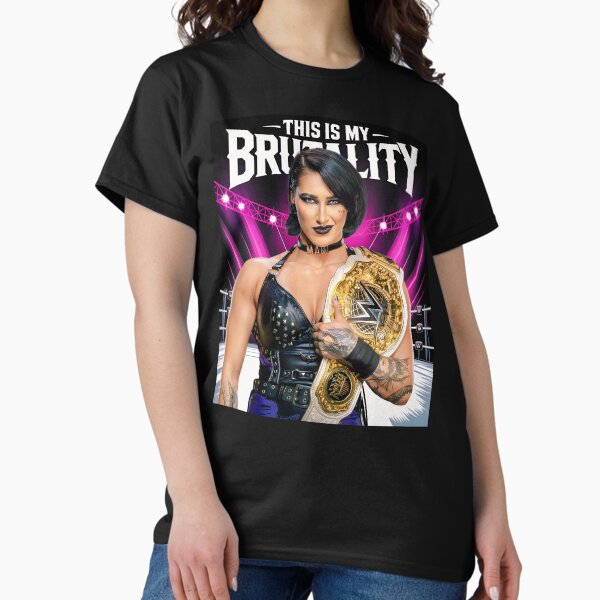 Item preview, Rhea Ripley – This Is My Brutality  WWE Women's Champion Fan Art Design designed and sold by SpunkEdge.