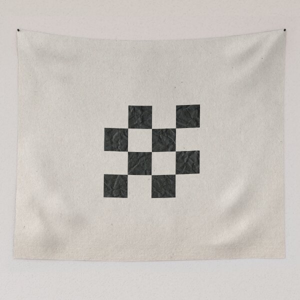 Item preview, Minimalist black chess pattern designed and sold by WhalesWay.