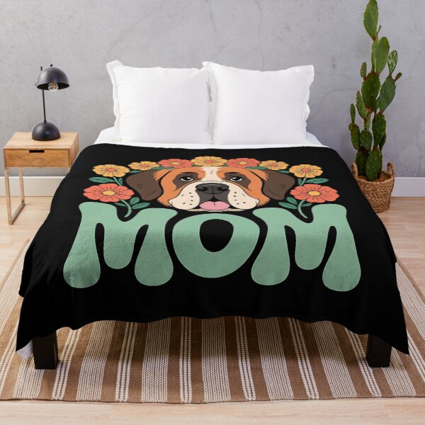 Item preview, Retro Flower Saint Bernard Mom Grandma Mother's Day designed and sold by BakeryDozen.