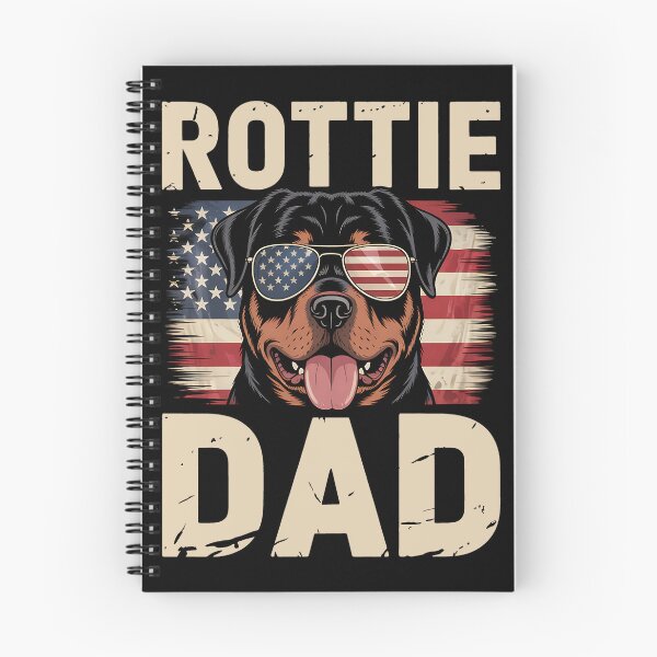 Item preview, Rottie Dad Dog Fathers Day Patriotic Rottweiler Dog USA Flag designed and sold by BakeryDozen.