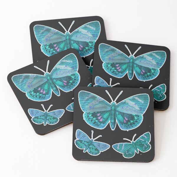 Item preview, Batik Butterflies Teal and Pink designed and sold by AuroraXGreen.