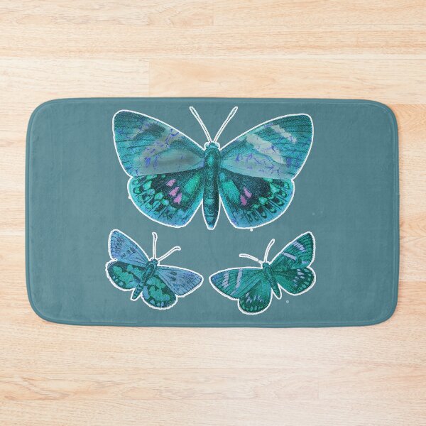 Item preview, Batik Butterflies Teal and Pink designed and sold by AuroraXGreen.