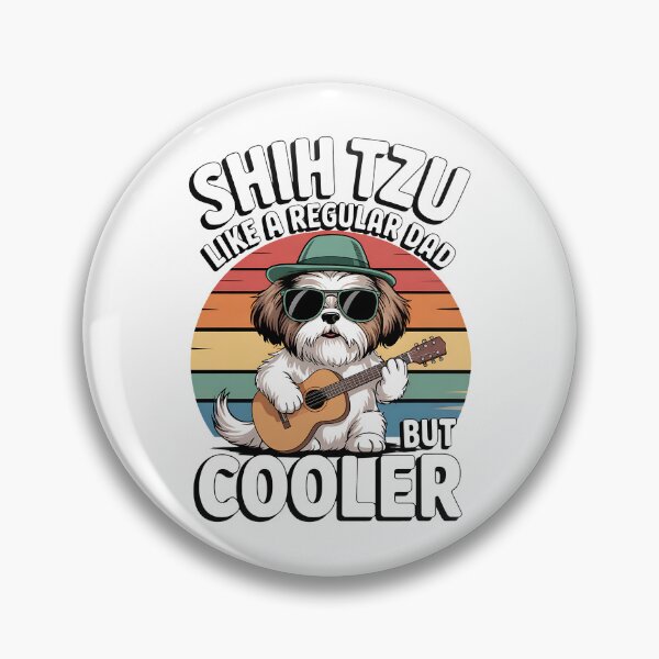 Item preview, Shih Tzu Dad Funny Dog Dad Retro Gift for Shih Tzu lover designed and sold by BakeryDozen.