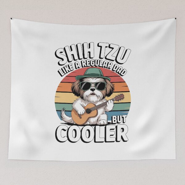 Item preview, Shih Tzu Dad Funny Dog Dad Retro Gift for Shih Tzu lover designed and sold by BakeryDozen.